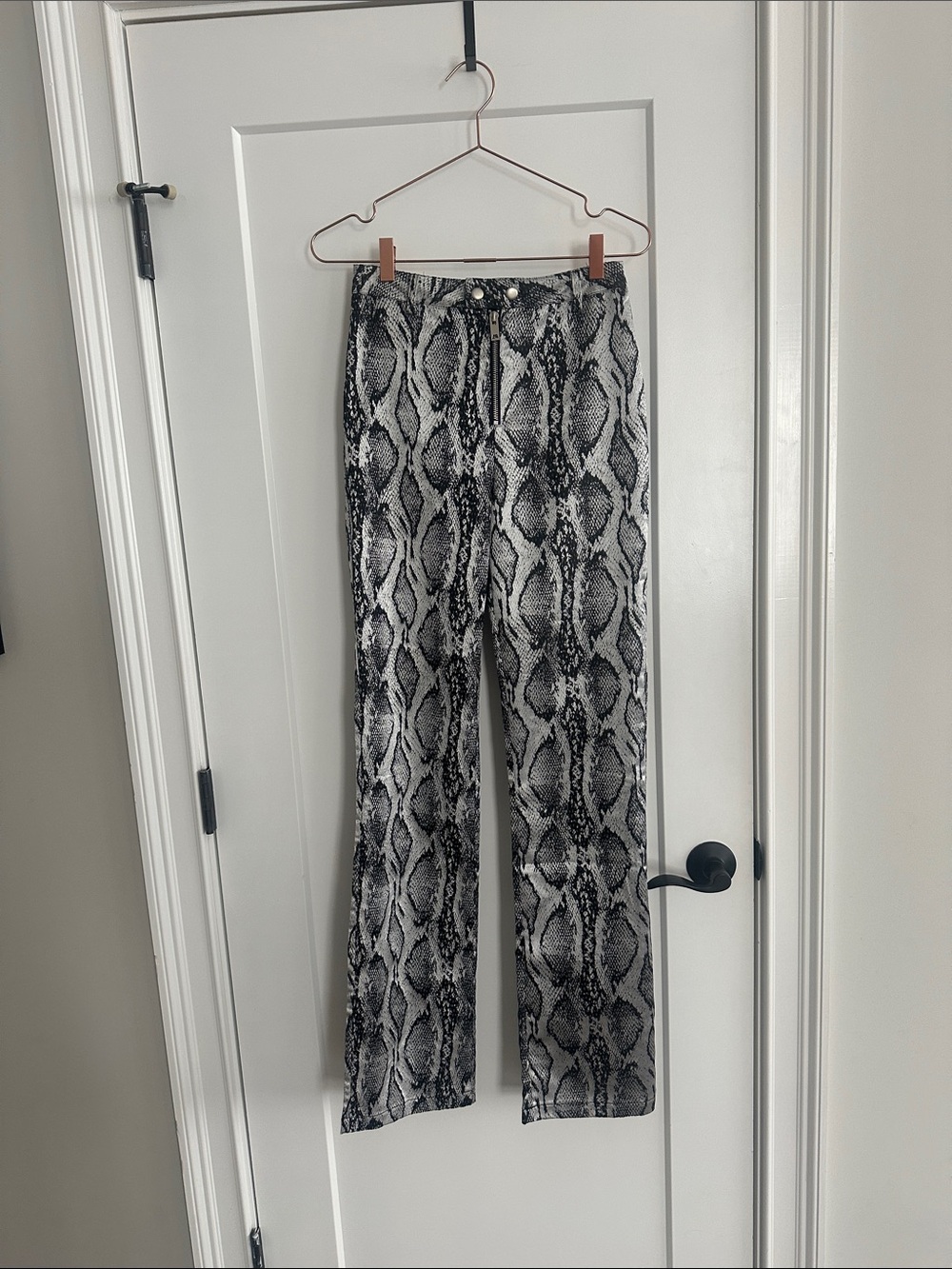 I.AM.GIA high waisted pants/ Slater Pant in Silver Snake
